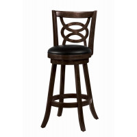 Coaster Furniture 101930 Swivel Bar Stools with Upholstered Seat Cappuccino (Set of 2)